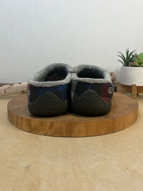 KEEN Howser Slide Plaid Wool Slip-On Clogs - Multi/Blue - Size 9 - Picture 9 of 14
